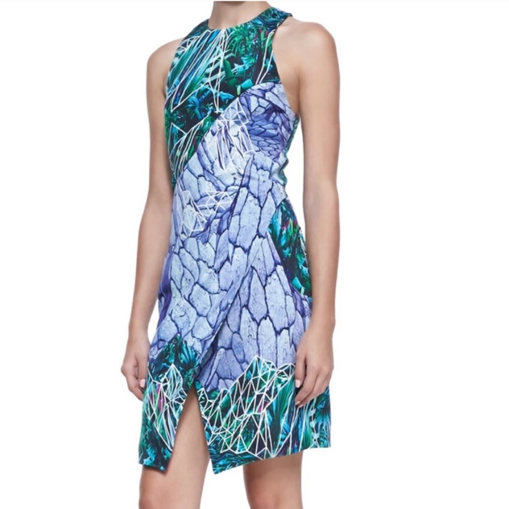 Dion Lee Dress Multi Printed Silk Mini